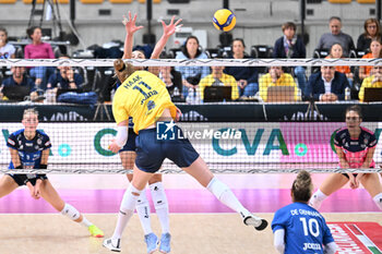 2024-09-20 - Spike of Isabelle Haak ( Imoco Conegliano ) during the match between Prosecco Doc Imoco Conegliano – Igor Gorgonzola Novara match at Courmayeur Sport Center - 20th September 2024, during the Courmayeur Cup 24 - COURMAYEUR CUP - PROSECCO DOC IMOCO CONEGLIANO VS IGOR GORGONZOLA NOVARA - EVENTS - VOLLEYBALL