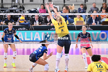 2024-09-20 - Actions of the game and players' images during the match between Prosecco Doc Imoco Conegliano – Igor Gorgonzola Novara match at Courmayeur Sport Center - 20th September 2024, during the Courmayeur Cup 24 - COURMAYEUR CUP - PROSECCO DOC IMOCO CONEGLIANO VS IGOR GORGONZOLA NOVARA - EVENTS - VOLLEYBALL