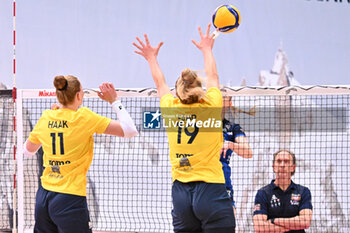 2024-09-20 - Actions of the game and players' images during the match between Prosecco Doc Imoco Conegliano – Igor Gorgonzola Novara match at Courmayeur Sport Center - 20th September 2024, during the Courmayeur Cup 24 - COURMAYEUR CUP - PROSECCO DOC IMOCO CONEGLIANO VS IGOR GORGONZOLA NOVARA - EVENTS - VOLLEYBALL