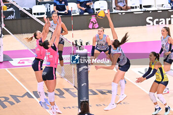 2024-09-21 - Actions of the game and players' images during the match between Savino Del Bene Scandicci and Igor Gorgonzola Novara match at Courmayeur Sport Center - 21th September 2024, during the Courmayeur Cup 24 - COURMAYEUR CUP - FINALE 3° POSTO - IGOR GORGONZOLA NOVARA VS SAVINO DEL BENE SCANDICCI - EVENTS - VOLLEYBALL