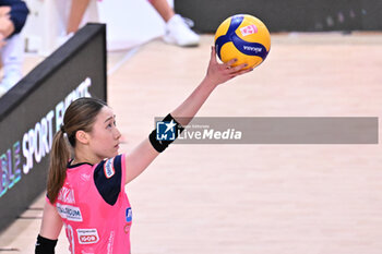 2024-09-21 - Actions of the game and players' images during the match between Savino Del Bene Scandicci and Igor Gorgonzola Novara match at Courmayeur Sport Center - 21th September 2024, during the Courmayeur Cup 24 - COURMAYEUR CUP - FINALE 3° POSTO - IGOR GORGONZOLA NOVARA VS SAVINO DEL BENE SCANDICCI - EVENTS - VOLLEYBALL