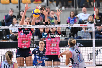 2024-09-21 - Actions of the game and players' images during the match between Savino Del Bene Scandicci and Igor Gorgonzola Novara match at Courmayeur Sport Center - 21th September 2024, during the Courmayeur Cup 24 - COURMAYEUR CUP - FINALE 3° POSTO - IGOR GORGONZOLA NOVARA VS SAVINO DEL BENE SCANDICCI - EVENTS - VOLLEYBALL