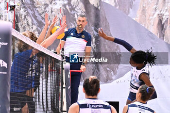 2024-09-21 - Actions of the game and players' images during the match between Numia Vero Volley Milano and Prosecco Doc Imoco Conegliano match at Courmayeur Sport Center - 21th September 2024, during the Courmayeur Cup 24 - COURMAYEUR CUP - FINALE 1° POSTO - PROSECCO DOC IMOCO CONEGLIANO VS VERO VOLLEY MILANO - EVENTS - VOLLEYBALL