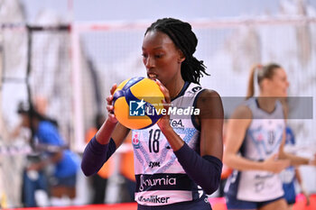 2024-09-21 - Actions of the game and players' images during the match between Numia Vero Volley Milano and Prosecco Doc Imoco Conegliano match at Courmayeur Sport Center - 21th September 2024, during the Courmayeur Cup 24 - COURMAYEUR CUP - FINALE 1° POSTO - PROSECCO DOC IMOCO CONEGLIANO VS VERO VOLLEY MILANO - EVENTS - VOLLEYBALL