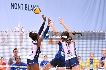 2024-09-21 - Actions of the game and players' images during the match between Numia Vero Volley Milano and Prosecco Doc Imoco Conegliano match at Courmayeur Sport Center - 21th September 2024, during the Courmayeur Cup 24 - COURMAYEUR CUP - FINALE 1° POSTO - PROSECCO DOC IMOCO CONEGLIANO VS VERO VOLLEY MILANO - EVENTS - VOLLEYBALL