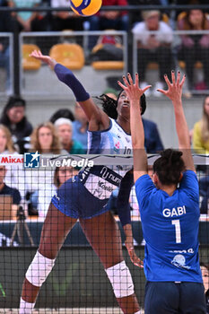 2024-09-21 - Actions of the game and players' images during the match between Numia Vero Volley Milano and Prosecco Doc Imoco Conegliano match at Courmayeur Sport Center - 21th September 2024, during the Courmayeur Cup 24 - COURMAYEUR CUP - FINALE 1° POSTO - PROSECCO DOC IMOCO CONEGLIANO VS VERO VOLLEY MILANO - EVENTS - VOLLEYBALL