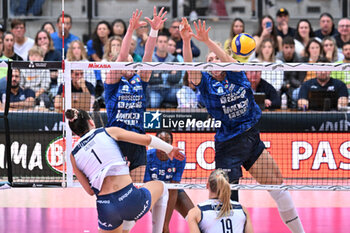 2024-09-21 - Actions of the game and players' images during the match between Numia Vero Volley Milano and Prosecco Doc Imoco Conegliano match at Courmayeur Sport Center - 21th September 2024, during the Courmayeur Cup 24 - COURMAYEUR CUP - FINALE 1° POSTO - PROSECCO DOC IMOCO CONEGLIANO VS VERO VOLLEY MILANO - EVENTS - VOLLEYBALL