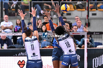 2024-09-21 - Actions of the game and players' images during the match between Numia Vero Volley Milano and Prosecco Doc Imoco Conegliano match at Courmayeur Sport Center - 21th September 2024, during the Courmayeur Cup 24 - COURMAYEUR CUP - FINALE 1° POSTO - PROSECCO DOC IMOCO CONEGLIANO VS VERO VOLLEY MILANO - EVENTS - VOLLEYBALL