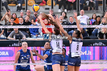 2024-09-21 - Actions of the game and players' images during the match between Numia Vero Volley Milano and Prosecco Doc Imoco Conegliano match at Courmayeur Sport Center - 21th September 2024, during the Courmayeur Cup 24 - COURMAYEUR CUP - FINALE 1° POSTO - PROSECCO DOC IMOCO CONEGLIANO VS VERO VOLLEY MILANO - EVENTS - VOLLEYBALL