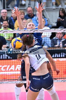 2024-09-21 - Actions of the game and players' images during the match between Numia Vero Volley Milano and Prosecco Doc Imoco Conegliano match at Courmayeur Sport Center - 21th September 2024, during the Courmayeur Cup 24 - COURMAYEUR CUP - FINALE 1° POSTO - PROSECCO DOC IMOCO CONEGLIANO VS VERO VOLLEY MILANO - EVENTS - VOLLEYBALL