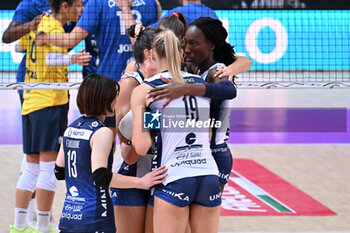 2024-09-21 - Actions of the game and players' images during the match between Numia Vero Volley Milano and Prosecco Doc Imoco Conegliano match at Courmayeur Sport Center - 21th September 2024, during the Courmayeur Cup 24 - COURMAYEUR CUP - FINALE 1° POSTO - PROSECCO DOC IMOCO CONEGLIANO VS VERO VOLLEY MILANO - EVENTS - VOLLEYBALL