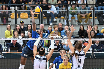 2024-09-21 - Actions of the game and players' images during the match between Numia Vero Volley Milano and Prosecco Doc Imoco Conegliano match at Courmayeur Sport Center - 21th September 2024, during the Courmayeur Cup 24 - COURMAYEUR CUP - FINALE 1° POSTO - PROSECCO DOC IMOCO CONEGLIANO VS VERO VOLLEY MILANO - EVENTS - VOLLEYBALL