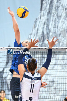 2024-09-21 - Actions of the game and players' images during the match between Numia Vero Volley Milano and Prosecco Doc Imoco Conegliano match at Courmayeur Sport Center - 21th September 2024, during the Courmayeur Cup 24 - COURMAYEUR CUP - FINALE 1° POSTO - PROSECCO DOC IMOCO CONEGLIANO VS VERO VOLLEY MILANO - EVENTS - VOLLEYBALL