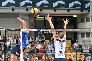 2024-09-21 - Actions of the game and players' images during the match between Numia Vero Volley Milano and Prosecco Doc Imoco Conegliano match at Courmayeur Sport Center - 21th September 2024, during the Courmayeur Cup 24 - COURMAYEUR CUP - FINALE 1° POSTO - PROSECCO DOC IMOCO CONEGLIANO VS VERO VOLLEY MILANO - EVENTS - VOLLEYBALL