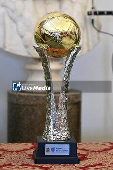 2024-09-16 - WEVZA Cup during the press conference to present the WEVZA Cup 2024, 16 September 2024 at the Sala della Protomoteca, Piazza del Campidoglio, Rome, Italy. - WEVZA CUP WOMEN - PRESS CONFERENCE - EVENTS - VOLLEYBALL