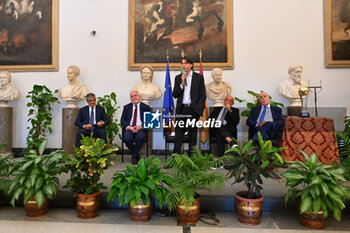 2024-09-16 - Alessandro Onorato during the press conference to present the WEVZA Cup 2024, 16 September 2024 at the Sala della Protomoteca, Piazza del Campidoglio, Rome, Italy. - WEVZA CUP WOMEN - PRESS CONFERENCE - EVENTS - VOLLEYBALL