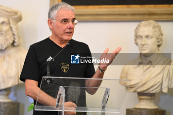 2024-09-16 - Giuseppe Cuccarini during the press conference to present the WEVZA Cup 2024, 16 September 2024 at the Sala della Protomoteca, Piazza del Campidoglio, Rome, Italy. - WEVZA CUP WOMEN - PRESS CONFERENCE - EVENTS - VOLLEYBALL