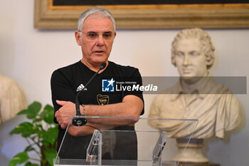 2024-09-16 - Giuseppe Cuccarini during the press conference to present the WEVZA Cup 2024, 16 September 2024 at the Sala della Protomoteca, Piazza del Campidoglio, Rome, Italy. - WEVZA CUP WOMEN - PRESS CONFERENCE - EVENTS - VOLLEYBALL