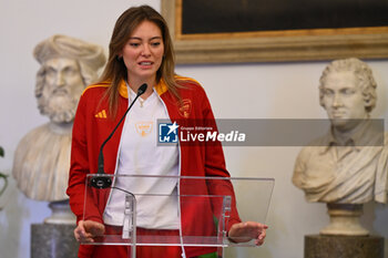 2024-09-16 - Michele Rucli during the press conference to present the WEVZA Cup 2024, 16 September 2024 at the Sala della Protomoteca, Piazza del Campidoglio, Rome, Italy. - WEVZA CUP WOMEN - PRESS CONFERENCE - EVENTS - VOLLEYBALL