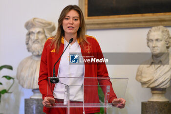 2024-09-16 - Michele Rucli during the press conference to present the WEVZA Cup 2024, 16 September 2024 at the Sala della Protomoteca, Piazza del Campidoglio, Rome, Italy. - WEVZA CUP WOMEN - PRESS CONFERENCE - EVENTS - VOLLEYBALL