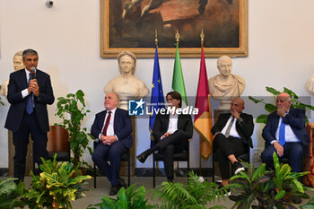 2024-09-16 - Pietro Mele during the press conference to present the WEVZA Cup 2024, 16 September 2024 at the Sala della Protomoteca, Piazza del Campidoglio, Rome, Italy. - WEVZA CUP WOMEN - PRESS CONFERENCE - EVENTS - VOLLEYBALL