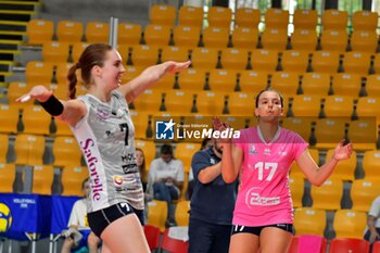 22/09/2024 - Sarah Coulet of Terville Florange OC celebrates a winning point during CEV Volleyball Challenge Cup 2025 Women – Zonal Prequalification Round WEVZA CUP – Finals 3rd and 4th place - between Beziers Volley and Terville Florange OC at Palazzetto dello Sport on September 22, 2024 in Rome, Italy - WEVZA CUP WOMEN - FINALE 3° POSTO - BEZIERS VB VS TERVILLE FLORANGE - EVENTI - VOLLEY