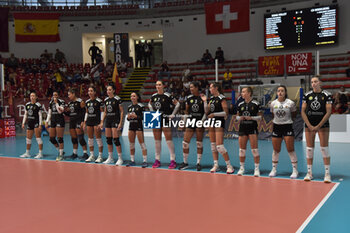 2024-09-22 - CD Heidelberg Wolkswagen team before the match during CEV Volleyball Challenge Cup 2025 Women – Zonal Prequalification Round WEVZA CUP – Finals 1st and 2nd place - between Roma Volley and CD Heidelberg Wolkswagen at Palazzetto dello Sport on September 22, 2024 in Rome, Italy. - WEVZA CUP WOMEN - FINALE 1° POSTO - ROMA VOLLEY VS CD HEIDELBERG - EVENTS - VOLLEYBALL