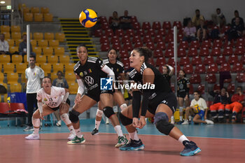 2024-09-22 - Players of CD Heidelberg Wolkswagen in action during CEV Volleyball Challenge Cup 2025 Women – Zonal Prequalification Round WEVZA CUP – Finals 1st and 2nd place - between Roma Volley and CD Heidelberg Wolkswagen at Palazzetto dello Sport on September 22, 2024 in Rome, Italy. - WEVZA CUP WOMEN - FINALE 1° POSTO - ROMA VOLLEY VS CD HEIDELBERG - EVENTS - VOLLEYBALL