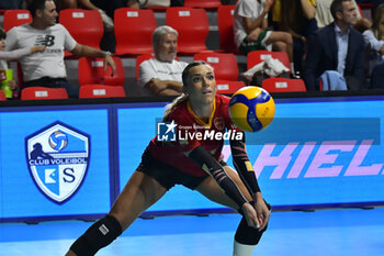 2024-09-22 - Giorgia Zannoni of Roma Volley Club during CEV Volleyball Challenge Cup 2025 Women – Zonal Prequalification Round WEVZA CUP – Finals 1st and 2nd place - between Roma Volley and CD Heidelberg Wolkswagen at Palazzetto dello Sport on September 22, 2024 in Rome, Italy. - WEVZA CUP WOMEN - FINALE 1° POSTO - ROMA VOLLEY VS CD HEIDELBERG - EVENTS - VOLLEYBALL