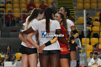 2024-09-22 - during CEV Volleyball Challenge Cup 2025 Women – Zonal Prequalification Round WEVZA CUP – Finals 1st and 2nd place - between Roma Volley and CD Heidelberg Wolkswagen at Palazzetto dello Sport on September 22, 2024 in Rome, Italy. - WEVZA CUP WOMEN - FINALE 1° POSTO - ROMA VOLLEY VS CD HEIDELBERG - EVENTS - VOLLEYBALL