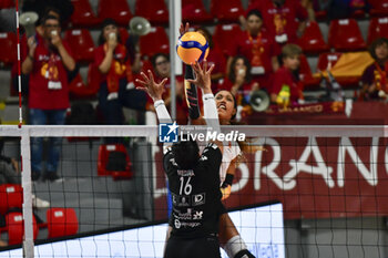 2024-09-22 - Wilma Salas of Roma Volley Club during CEV Volleyball Challenge Cup 2025 Women – Zonal Prequalification Round WEVZA CUP – Finals 1st and 2nd place - between Roma Volley and CD Heidelberg Wolkswagen at Palazzetto dello Sport on September 22, 2024 in Rome, Italy. - WEVZA CUP WOMEN - FINALE 1° POSTO - ROMA VOLLEY VS CD HEIDELBERG - EVENTS - VOLLEYBALL