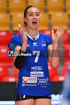 2024-09-19 - Saana Lindgren of Terville Florange OC during the day 2 of the CEV Volleyball Challenge Cup 2025 Women - Prequalification Round WEVZA CUP between Volley Academy Bulach vs Terville Florange OC at the Palazzetto dello Sport on September 19, 2024 in Rome, Italy. - WEVZA CUP WOMEN - VOLLEYBALL ACADEMY BULACH VS TERVILLE FLORANGE OC - INTERNATIONALS - VOLLEYBALL