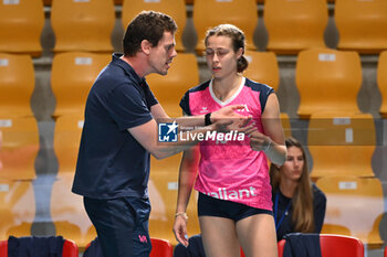 2024-09-19 - Robin De Bont and Alyssa Lohrer of Volleyball Academy during the day 2 of the CEV Volleyball Challenge Cup 2025 Women - Prequalification Round WEVZA CUP between Volley Academy Bulach vs Terville Florange OC at the Palazzetto dello Sport on September 19, 2024 in Rome, Italy. - WEVZA CUP WOMEN - VOLLEYBALL ACADEMY BULACH VS TERVILLE FLORANGE OC - INTERNATIONALS - VOLLEYBALL