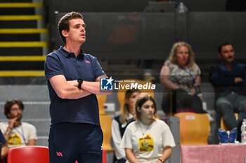 2024-09-19 - Robin De Bont of Volleyball Academy during the day 2 of the CEV Volleyball Challenge Cup 2025 Women - Prequalification Round WEVZA CUP between Volley Academy Bulach vs Terville Florange OC at the Palazzetto dello Sport on September 19, 2024 in Rome, Italy. - WEVZA CUP WOMEN - VOLLEYBALL ACADEMY BULACH VS TERVILLE FLORANGE OC - INTERNATIONALS - VOLLEYBALL