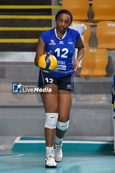 2024-09-19 - Biamba Kabengele of Terville Florange OC in action during the day 2 of the CEV Volleyball Challenge Cup 2025 Women - Prequalification Round WEVZA CUP between Volley Academy Bulach vs Terville Florange OC at the Palazzetto dello Sport on September 19, 2024 in Rome, Italy. - WEVZA CUP WOMEN - VOLLEYBALL ACADEMY BULACH VS TERVILLE FLORANGE OC - INTERNATIONALS - VOLLEYBALL