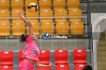 2024-09-19 - Amelia Portero of CV Kiele Socuellamos in action during the day 2 of the CEV Volleyball Challenge Cup 2025 Women - Prequalification Round WEVZA CUP between CV Kiele SOCUELLAMOS and CD Heidelberg LAS PALMAS at the Palazzetto dello Sport on September 19, 2024 in Rome, Italy. - WEVZA CUP WOMEN - CV KIELE SOCUELLAMOS VS CD HEIDELBERG WOLSWAGEN LAS PALMAS - INTERNATIONALS - VOLLEYBALL