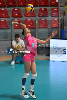 2024-09-19 - Mariam Beriashvili of CV Kiele Socuellamos in action during the day 2 of the CEV Volleyball Challenge Cup 2025 Women - Prequalification Round WEVZA CUP between CV Kiele SOCUELLAMOS and CD Heidelberg LAS PALMAS at the Palazzetto dello Sport on September 19, 2024 in Rome, Italy. - WEVZA CUP WOMEN - CV KIELE SOCUELLAMOS VS CD HEIDELBERG WOLSWAGEN LAS PALMAS - INTERNATIONALS - VOLLEYBALL