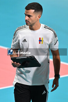 2024-09-19 - Santiago Guerra Martin coach of CD Heidelberg Volkswagenin action during the day 2 of the CEV Volleyball Challenge Cup 2025 Women - Prequalification Round WEVZA CUP between CV Kiele SOCUELLAMOS and CD Heidelberg LAS PALMAS at the Palazzetto dello Sport on September 19, 2024 in Rome, Italy. - WEVZA CUP WOMEN - CV KIELE SOCUELLAMOS VS CD HEIDELBERG WOLSWAGEN LAS PALMAS - INTERNATIONALS - VOLLEYBALL