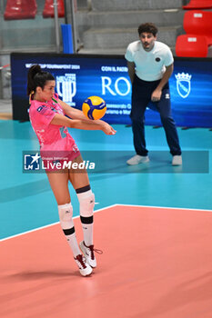 2024-09-19 - Amelia Portero of CV Kiele Socuellamos in action during the day 2 of the CEV Volleyball Challenge Cup 2025 Women - Prequalification Round WEVZA CUP between CV Kiele SOCUELLAMOS and CD Heidelberg LAS PALMAS at the Palazzetto dello Sport on September 19, 2024 in Rome, Italy. - WEVZA CUP WOMEN - CV KIELE SOCUELLAMOS VS CD HEIDELBERG WOLSWAGEN LAS PALMAS - INTERNATIONALS - VOLLEYBALL