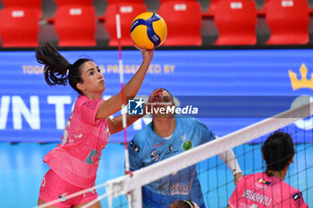 2024-09-19 - Amelia Portero of CV Kiele Socuellamos in action during the day 2 of the CEV Volleyball Challenge Cup 2025 Women - Prequalification Round WEVZA CUP between CV Kiele SOCUELLAMOS and CD Heidelberg LAS PALMAS at the Palazzetto dello Sport on September 19, 2024 in Rome, Italy. - WEVZA CUP WOMEN - CV KIELE SOCUELLAMOS VS CD HEIDELBERG WOLSWAGEN LAS PALMAS - INTERNATIONALS - VOLLEYBALL