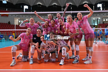 2024-09-20 - Beziers Volley celebrate the victory during the day 3 of the CEV Volleyball Challenge Cup 2025 Women - Prequalification Round WEVZA CUP between Bezier VB vs CV Kiele Socuellamos at the Palazzetto dello Sport on September 20, 2024 in Rome, Italy. - WEVZA CUP WOMEN - BEZIERS ANGELS VS CV KIELE SOCUELLAMOS - INTERNATIONALS - VOLLEYBALL