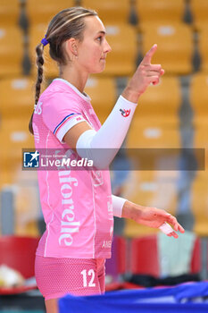 2024-09-20 - Emily Holterhaus of Beziers Volley during the day 3 of the CEV Volleyball Challenge Cup 2025 Women - Prequalification Round WEVZA CUP between Bezier VB vs CV Kiele Socuellamos at the Palazzetto dello Sport on September 20, 2024 in Rome, Italy. - WEVZA CUP WOMEN - BEZIERS ANGELS VS CV KIELE SOCUELLAMOS - INTERNATIONALS - VOLLEYBALL