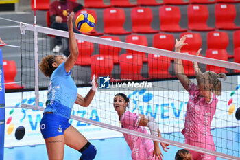 2024-09-20 - Renata Benedito of CV Kiele Socuellamos during the day 3 of the CEV Volleyball Challenge Cup 2025 Women - Prequalification Round WEVZA CUP between Bezier VB vs CV Kiele Socuellamos at the Palazzetto dello Sport on September 20, 2024 in Rome, Italy. - WEVZA CUP WOMEN - BEZIERS ANGELS VS CV KIELE SOCUELLAMOS - INTERNATIONALS - VOLLEYBALL