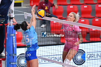 2024-09-20 - Amelia Portero of CV Kiele Socuellamos during the day 3 of the CEV Volleyball Challenge Cup 2025 Women - Prequalification Round WEVZA CUP between Bezier VB vs CV Kiele Socuellamos at the Palazzetto dello Sport on September 20, 2024 in Rome, Italy. - WEVZA CUP WOMEN - BEZIERS ANGELS VS CV KIELE SOCUELLAMOS - INTERNATIONALS - VOLLEYBALL