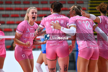 2024-09-20 - Paulina Majkowska of Beziers Volley in action during the day 3 of the CEV Volleyball Challenge Cup 2025 Women - Prequalification Round WEVZA CUP between Bezier VB vs CV Kiele Socuellamos at the Palazzetto dello Sport on September 20, 2024 in Rome, Italy. - WEVZA CUP WOMEN - BEZIERS ANGELS VS CV KIELE SOCUELLAMOS - INTERNATIONALS - VOLLEYBALL