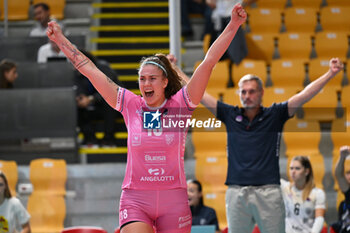 2024-09-20 - Karin Sunderlikova of Beziers Volley in action during the day 3 of the CEV Volleyball Challenge Cup 2025 Women - Prequalification Round WEVZA CUP between Bezier VB vs CV Kiele Socuellamos at the Palazzetto dello Sport on September 20, 2024 in Rome, Italy. - WEVZA CUP WOMEN - BEZIERS ANGELS VS CV KIELE SOCUELLAMOS - INTERNATIONALS - VOLLEYBALL