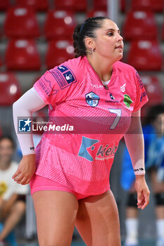 2024-09-20 - Eliana Gonzalez of CV Kiele Socuellamos in action during the day 3 of the CEV Volleyball Challenge Cup 2025 Women - Prequalification Round WEVZA CUP between Bezier VB vs CV Kiele Socuellamos at the Palazzetto dello Sport on September 20, 2024 in Rome, Italy. - WEVZA CUP WOMEN - BEZIERS ANGELS VS CV KIELE SOCUELLAMOS - INTERNATIONALS - VOLLEYBALL