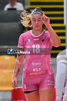 2024-09-20 - Karin Sunderlikova of Beziers Volley in action during the day 3 of the CEV Volleyball Challenge Cup 2025 Women - Prequalification Round WEVZA CUP between Bezier VB vs CV Kiele Socuellamos at the Palazzetto dello Sport on September 20, 2024 in Rome, Italy. - WEVZA CUP WOMEN - BEZIERS ANGELS VS CV KIELE SOCUELLAMOS - INTERNATIONALS - VOLLEYBALL