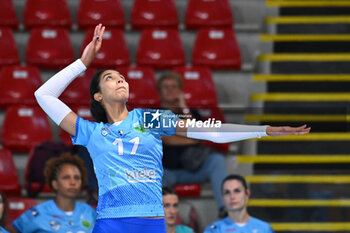 2024-09-20 - Nada Essaiadi of CV Kiele Socuellamos in action during the day 3 of the CEV Volleyball Challenge Cup 2025 Women - Prequalification Round WEVZA CUP between Bezier VB vs CV Kiele Socuellamos at the Palazzetto dello Sport on September 20, 2024 in Rome, Italy. - WEVZA CUP WOMEN - BEZIERS ANGELS VS CV KIELE SOCUELLAMOS - INTERNATIONALS - VOLLEYBALL