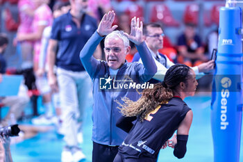 21/09/2024 - head coach Giuseppe Cuccarini (Roma Volley) - WEVZA CUP WOMEN - ROMA VOLLEY VS BEZIER VB - INTERNAZIONALI - VOLLEY